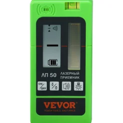 VEVOR Laser Receiver, 197 ft Working Range, Green Laser and Red Beam Detector for Pulsing Line Lasers, Customizable Speaker & Dual LCD Display & Built-In Bubble Level with Clamp for Laser Level Ebay美