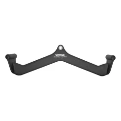 VEVOR LAT Pulldown Attachment, Cable Machine Rowing V-bar Attachment, Tricep Pull Down Bar, Back Strength Training Rubber Coated Handle Grip, Bicep Curl Tricep Lat Pulldown Bar for Home Gym Fitness
