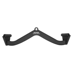 VEVOR LAT Pulldown Attachment, Cable Machine Rowing V-bar Attachment, Tricep Pull Down Bar, Back Strength Training Rubber Coated Handle Grip, Bicep Curl Tricep Lat Pulldown Bar for Home Gym Fitness