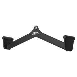 VEVOR LAT Pulldown Attachment, Cable Machine Rowing V-bar Attachment, Tricep Pull Down Bar, Back Strength Training Rubber Coated Handle Grip, Bicep Curl Tricep Lat Pulldown Bar for Home Gym Fitness