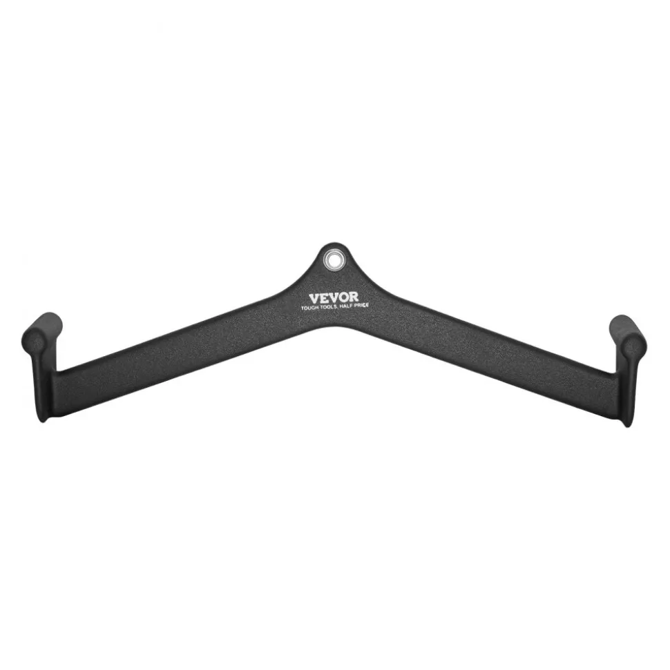 VEVOR LAT Pulldown Attachment, Cable Machine Rowing V-bar Attachment, Tricep Pull Down Bar, Back Strength Training Rubber Coated Handle Grip, Bicep Curl Tricep Lat Pulldown Bar for Home Gym Fitness