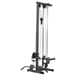 VEVOR LAT Pull Down Machine, 3-in-1 Row Cable Machine, Cable Machines Home Gym with 18-Level Height Adjustment, Wall-Mount Design, Load 500 lbs Lat Tower for Full-Body Workouts, Single-Arm Training