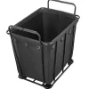 VEVOR Laundry Cart, Rolling Grocery Utility Cart with Waterproof Liner & Swivel Wheels, 260 LBS Large Load Capacity, Heavy Duty Shopping Basket for Laundry, Shopping, Camping, Grocery, Luggage, Black
