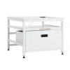 VEVOR Laundry Pedestal, 23 in Height, 29 x 29 in Washer and Dryer Pedestals with Pull-out Tray and Storage Space, 700 lbs Load Capacity, Non-Slip Feet Washing Machine Stand Universal Fit, White
