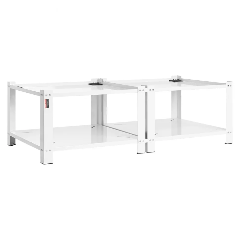 VEVOR Laundry Pedestal, 16.1 in Height, 27.5 x 27.5 in Washer and Dryer Pedestals with Storage Shelf, 700 lbs Load Capacity, Non-Slip Feet, Washing Machine Stand Universal Fit, White, 2 Pack