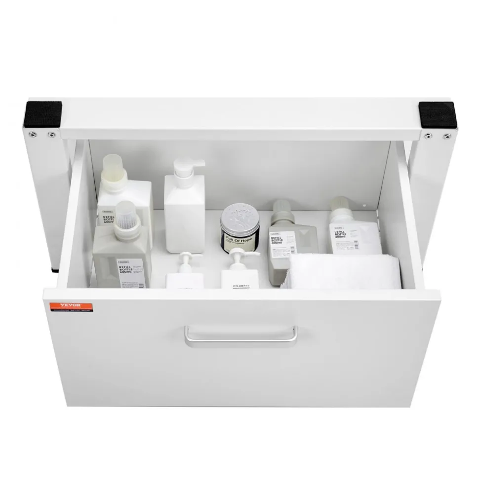 VEVOR Laundry Pedestal 27" Wide 14.4" Height, Washer And Dryer Base Stand Platform Universal Fit 660lbs Capacity, Heavy Duty Multi-Functional Base for Washing Machine with Drawer & Rich Accessories