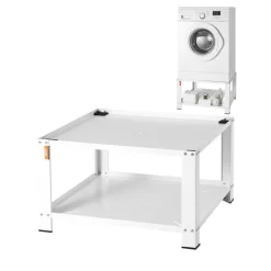 VEVOR Laundry Pedestal with Storage Shelf, 28"Lx28" Wx16" H, Washer And Dryer Base Stand Platform Universal Fit 660lbs Capacity, Heavy Duty Steel Multi-Functional Base for Washing Machine