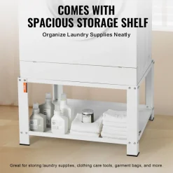 VEVOR Laundry Pedestal with Storage Shelf, 28