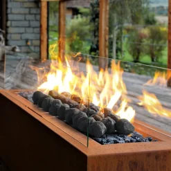 VEVOR Lava Rocks, 1.2-2.0 inch 25 Pcs Fire Stones Lava Rocks For Fire Pit, Reusable Fire Pit Stones Indoor and Outdoor Use, Decorative Firepit Rocks for Propane/Gas Fireplace,Stove,Courtyard,Camping