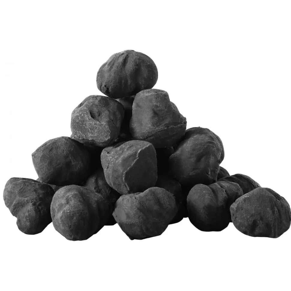 VEVOR Lava Rocks, 1.2-2.0 inch 25 Pcs Fire Stones Lava Rocks For Fire Pit, Reusable Fire Pit Stones Indoor and Outdoor Use, Decorative Firepit Rocks for Propane/Gas Fireplace,Stove,Courtyard,Camping