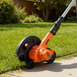 VEVOR Lawn Edger, 8.8-inch Blade Length, Battery Powered Cordless Edger Lawn Tool, with 3-Position Blade Depth, 4000 mAh Battery and Charger Included, for Lawns, Driveways, Yards, and Sidewalk Edges