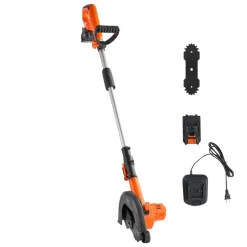 VEVOR Lawn Edger, 8.8-inch Blade Length, Battery Powered Cordless Edger Lawn Tool, with 3-Position Blade Depth, 4000 mAh Battery and Charger Included, for Lawns, Driveways, Yards, and Sidewalk Edges