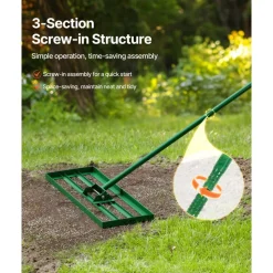 VEVOR Lawn Leveling Rake, 30