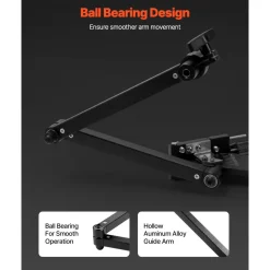 VEVOR Lawn Mower Blade Sharpener, 15° - 45° Adjustable Lawnmower Blade Sharpening Tool with 4 Adapter Pins, Ball Bearing Design & 25mm Enlarged Handle, Compatible with Most Angle Grinders