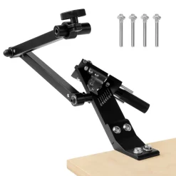 VEVOR Lawn Mower Blade Sharpener, 15° - 45° Adjustable Lawnmower Blade Sharpening Tool with 4 Adapter Pins, Ball Bearing Design & 25mm Enlarged Handle, Compatible with Most Angle Grinders