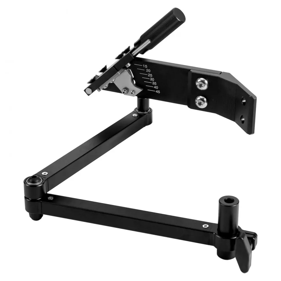 VEVOR Lawn Mower Blade Sharpener, 15° - 45° Adjustable Lawnmower Blade Sharpening Tool with 4 Adapter Pins, Ball Bearing Design & 25mm Enlarged Handle, Compatible with Most Angle Grinders