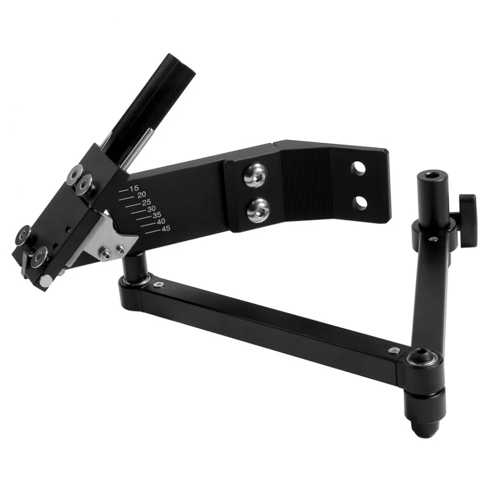VEVOR Lawn Mower Blade Sharpener, 15° - 45° Adjustable Lawnmower Blade Sharpening Tool with 4 Adapter Pins, Ball Bearing Design & 25mm Enlarged Handle, Compatible with Most Angle Grinders