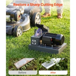 VEVOR Lawn Mower Blade Sharpener, 1HP Lawnmower Blades Grinder with 9