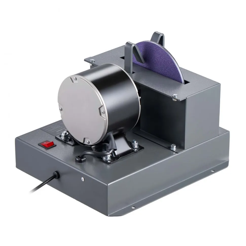 VEVOR Lawn Mower Blade Sharpener, 1/3HP Lawnmower Blades Grinder with 7" Ceramic Grinding Wheel, 30° or 40° Blade Sharpening Machine for High Lift, Low Lift, Gator & Flat Blades