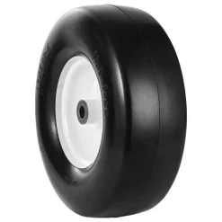 VEVOR Lawn Mower Tires with Rim, 13x5-6" Tubeless Tractor Tires, 2-Pack Tire and Wheel Assembly, Flat-free PU Tires, 3.25"-5.9" Centered Hub, 3/4" Bushing Size, 20 PCS Adapter for Lawn Mowers Tractors