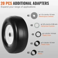 VEVOR Lawn Mower Tires with Rim, 13x5-6