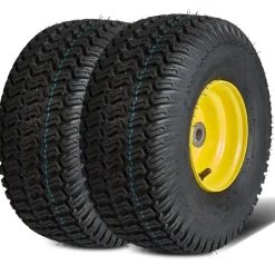 VEVOR Lawn Mower Tires with Rim, 15x6-6
