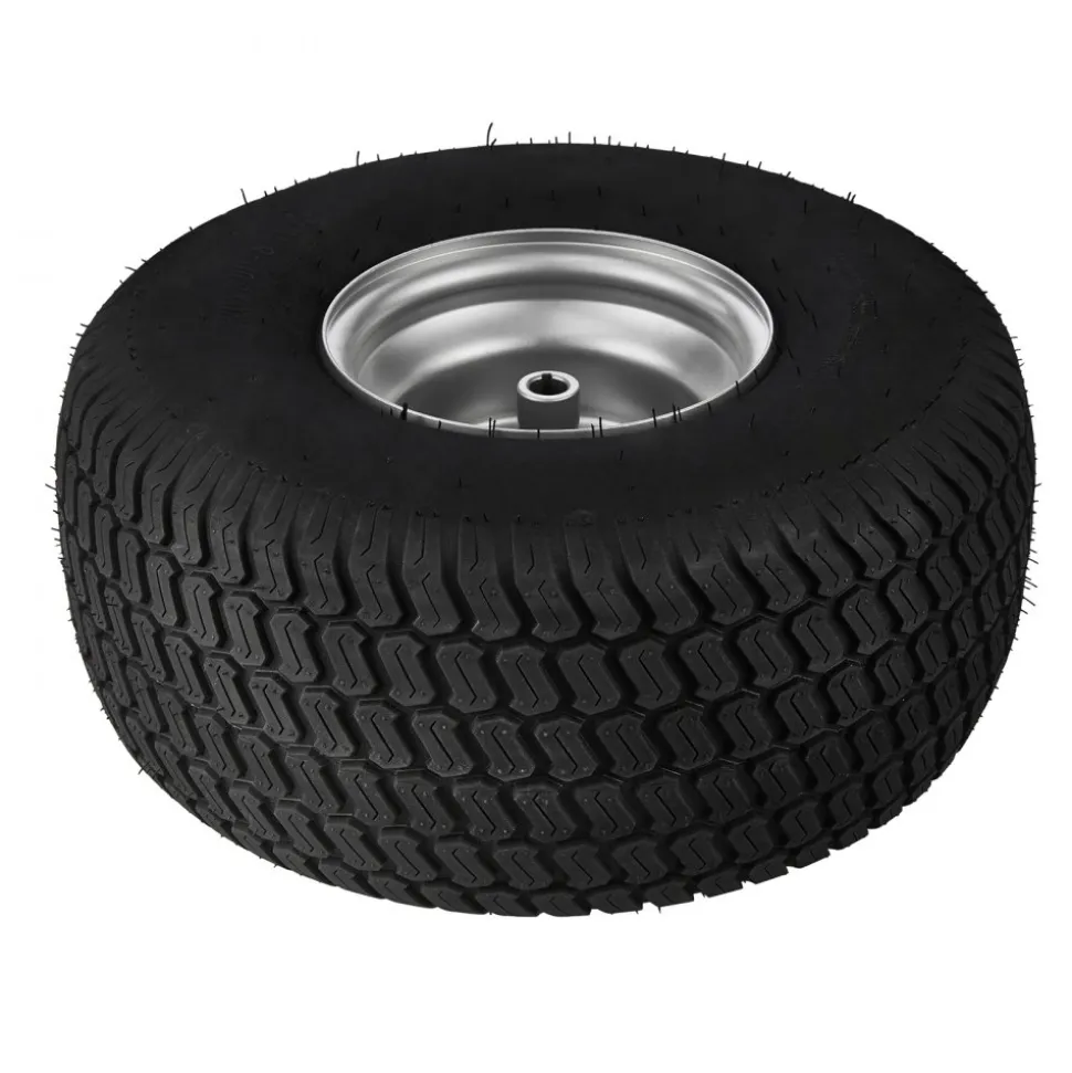 VEVOR Lawn Mower Tires with Rim, 20x8-8" Tubeless Tractor Tires, 2-Pack Tire and Wheel Assembly, S-Turf Pneumatic Tires with 3.5" Offset Hub and 3/4" Bushing Size, for Riding Mowers Lawn Tractors