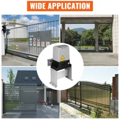 Vevor 3300lbs Automatic Sliding Gate Opener Driveway Operator Infrared Sensor