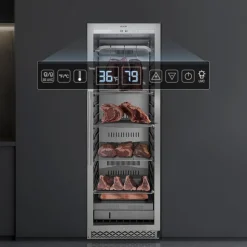 VEVOR 298 LBS Dry Aging Fridge for Steaks, Dry Ager Refrigerator for Meat with Precise Temperature & Humidity Control, Freestanding & Built-in Beef Aging Machine for Home Kitchen Restaurant Hotel