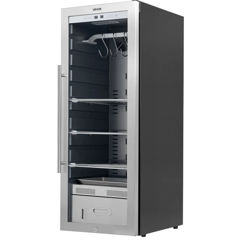 VEVOR 232 LBS Dry Aging Fridge for Steaks, Dry Ager Refrigerator for Meat with Precise Temperature & Humidity Control, Freestanding Beef Aging Machine Refrigerator, Himalayan Salt Not Included