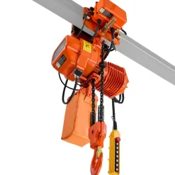 VEVOR 4400 lbs Electric Chain Hoist, 20 ft Lifting Height, Three-Phase Overhead Crane with 328 ft Wireless & 16 ft Wired Remote Control, Double G100 Chain Hoist for Factories, Warehouses, Garages