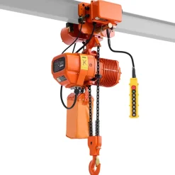 VEVOR 4400 lbs Electric Chain Hoist, 20 ft Lifting Height, Three-Phase Overhead Crane with 328 ft Wireless & 16 ft Wired Remote Control, Double G100 Chain Hoist for Factories, Warehouses, Garages