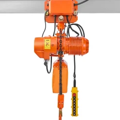 VEVOR 4400 lbs Electric Chain Hoist, 20 ft Lifting Height, Three-Phase Overhead Crane with 328 ft Wireless & 16 ft Wired Remote Control, Double G100 Chain Hoist for Factories, Warehouses, Garages