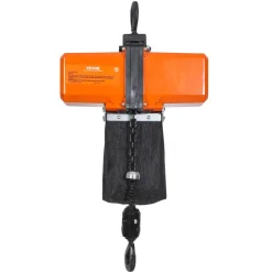 VEVOR 1100 lbs Electric Chain Hoist 15 FT Lifting Height, 120V Electric Hoist, Single Phase Overhead Crane with G100 Chain, 10 ft Wired Remote Control for Garage, Shop, Hotel, Home
