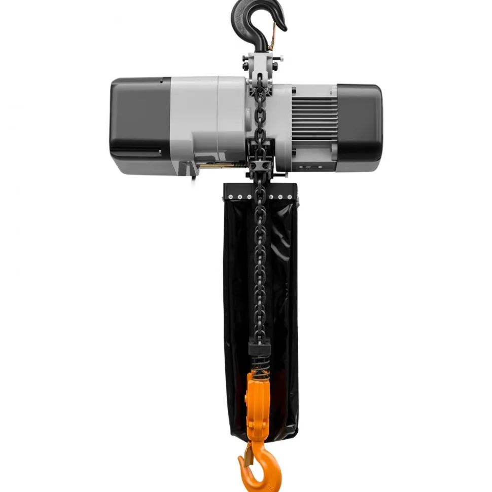 VEVOR 6000 lbs Electric Chain Hoist 30 ft Lift Three-Phase Overhead Crane, Double G100 Chain with 328 ft Wireless & 27 ft Wired Remote Control, 208-240V/440-480V, for Factories, Warehouses, Garages
