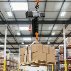 VEVOR 6000 lbs Electric Chain Hoist 30 ft Lift Three-Phase Overhead Crane, Double G100 Chain with 328 ft Wireless & 27 ft Wired Remote Control, 208-240V/440-480V, for Factories, Warehouses, Garages