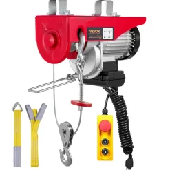 VEVOR 880lbs Electric Hoist with 14ft Wired Remote Control, 110V Electric Hoist Attic Lift 20-40 FT Lifting Height for Garage Attic Warehouse Factory
