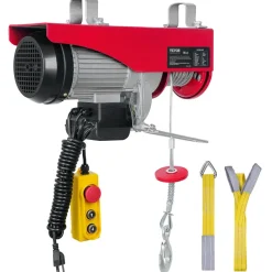 VEVOR 880lbs Electric Hoist with 14ft Wired Remote Control, 110V Electric Hoist Attic Lift 20-40 FT Lifting Height for Garage Attic Warehouse Factory