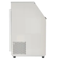 VEVOR 110lbs/24H Commercial Ice Maker Machine, 33lbs Storage Capacity Ice Maker with Drain Pump, 50 Ice Cubes in 15 Minutes, LED Digital Display Freestanding Self-Cleaning for Bar Office Restaurant