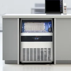 VEVOR 360lbs/24H Commercial Ice Maker Machine, 88lbs Storage Capacity Ice Maker with Drain Pump, 160 Ice Cubes in 15 Minutes, LED Digital Display Freestanding Self-Cleaning for Bar Office Restaurant