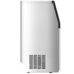 VEVOR 90lbs/24H Commercial Ice Maker Machine, 33lbs Storage Capacity Ice Maker with Drain Pump, 50 Ice Cubes in 15 Minutes, LED Digital Display Freestanding Self-Cleaning for Bar Office Restaurant