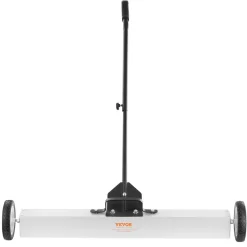 VEVOR 55Lbs Rolling Magnetic Sweeper with Wheels,Push-Type Magnetic Pick Up Sweeper, 36-inch Large Magnet Pickup Lawn Sweeper with Telescoping Handle, Easy Cleanup of Workshop Garage Yard