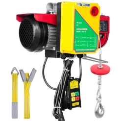 VEVOR 2200 lbs Wireless Attic Lift, 1600W 110V Electric Hoist with Wireless Remote Control, 40ft Single Cable Lifting Height & High-quality Motor, for Garage Warehouse Factory