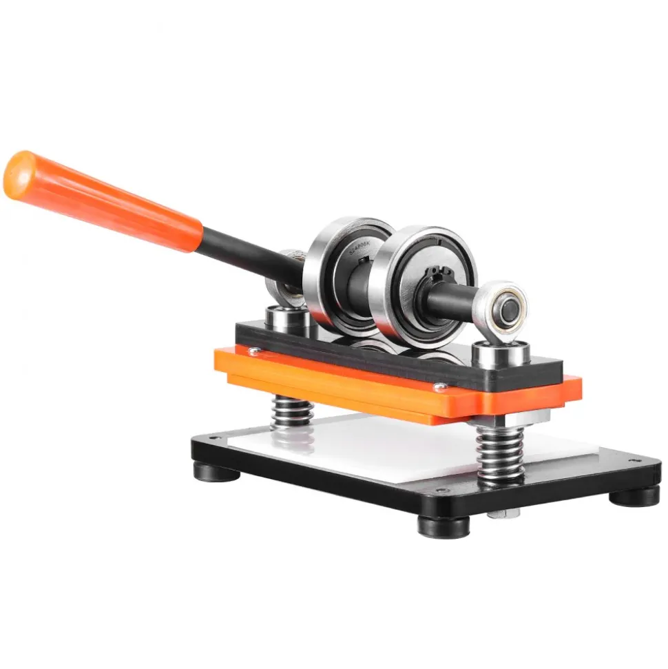 VEVOR Leather Cutting Machine, 7.1 x 3.9 in Embossing Plate Manual Die Cutter, 0.47 in Pressure Stroke Dual Guide Shafts Die Cut Machine, Leather Embossing Machine for Various of Materials