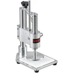 VEVOR Leather Punching Machine 3.94 x 3.94 in Manual Leather Hole Puncher, Hand Punch Press, 352.74 lbs Pressure, 1.57 in Stroke, Chuck Fixation, Sturdy Structure, for Fabric, Paper, and Silicone