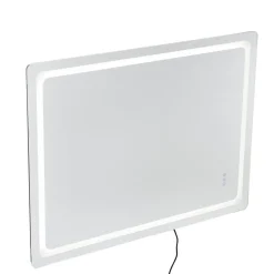 VEVOR LED Bathroom Mirror, 36" x 48" LED Bathroom Vanity Mirror with Frontlit and Backlit, Anti-Fog Memory Mirror with Lights, Stepless 3 Colors Temperature Dimmable Bathroom Mirror, Wall Mounted