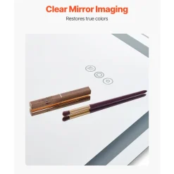 VEVOR LED Bathroom Mirror, 36" x 60" LED Bathroom Vanity Mirror with Frontlit and Backlit, Anti-Fog Memory Mirror with Lights, Stepless 3 Colors Temperature Dimmable Bathroom Mirror, Wall Mounted