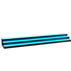 VEVOR LED Lighted Liquor Bottle Display, 3-Tier 70 Inch, Illuminated Home Bar Shelf with RF Remote & App Control, 7 Static Colors, Acrylic Lighted Whiskey Shelf for 52 Bottles, Powered by Adapter Only