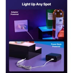 VEVOR LED Lighted Liquor Bottle Display, 4 Tiers 16 Inch Commercial Illuminated Home Bar Shelf, 4 Steps Whiskey Rack Stand, Acrylic Drink Shelves with RF Remote & App Control, and Multicolor lighting
