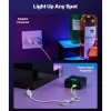 VEVOR LED Lighted Liquor Bottle Display, 2 Tiers 24 inches, Supports USB, Acrylic Illuminated Home Bar Shelf Display with RF Remote & App Control, 9 Static Colors, Timing Mode, for 12-16 Bottles